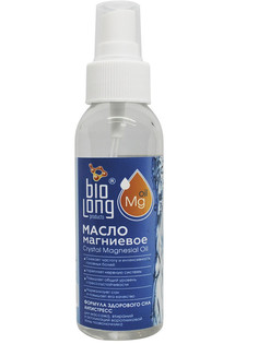 Масло Biolong магниевое "CRYSTAL Magnesial Oil" для массажа крепкий сон 100 мл