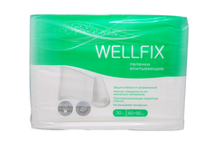 Пеленки впитывающие Wellfix, 60x90 см, 30 шт.