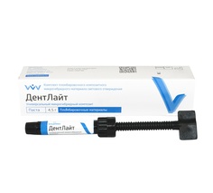 Универсальная композитная паста-шприц ДентЛайт оттенок EA1 4,5 г Владмива