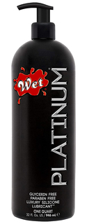 Гель-лубрикант на силиконовой основе Wet Platinum - 946 мл