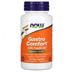 Пищевая добавка NOW Gastro Comfort с PepZin GI растительные капсулы 60 шт.