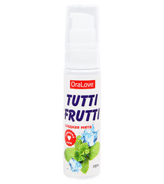 Гель-смазка Tutti-frutti со вкусом сладкой мяты - 30 гр. Биоритм