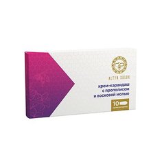Свечи (крем-карандаш) с Прополисом и Восковой молью 10% 10 шт. Altyn Solok
