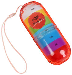 Таблетница-органайзер «Неделька», 7 выдвижных контейнеров, разноная Onlitop