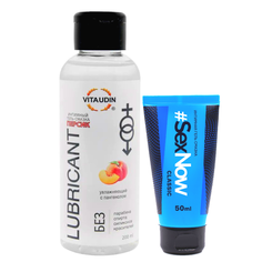 Интимная гель-смазка VITA UDIN Манго 200 мл + лубрикант #SexNow Classic 50 мл