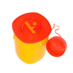 Емкость-контейнер для сбора остр инст.с иглосъем.Б Жел 1,5л, 30шт.,СЗПИ