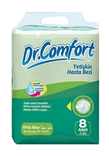 Подгузники для взрослых Dr.Comfort р. M талия 85-125см 8 шт.