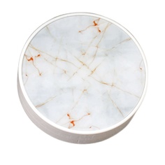 Контейнер для линз Marble circle белый No Brand