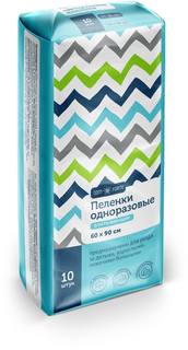 Пеленки впитывающие одноразовые ComForte, 60 см х 90 см, 10 шт.