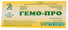 Суппозитории (свечи) ГЕМО-Про №10. Адонис