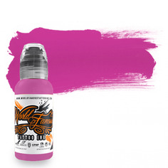 Краска для тату World Famous Paris Pink, 120 мл, розовая