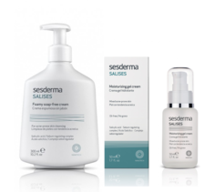 Набор Sesderma Пенящийся крем для умывания + Крем-гель увлажняющий Salises, 300 мл + 50 мл