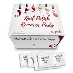 Салфетки для снятия лака и гель-лака EZGOODZ, Nail Polish Remover, 100 шт.