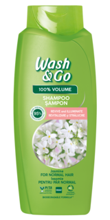 Шампунь для нормальных волос wash&go с экстрактом жасмина 675 мл