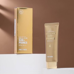 Солнцезащитный крем+праймер PrettySkin с муцином улитки SPF50, 70 гр