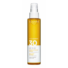 Солнцезащитное масло-спрей для тела и волос Clarins Huile-en-Brume Solaire SPF30, 150 мл