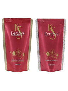 Шампунь + кондиционер kerasys oriental premium для всех типов волос 500мл*2.