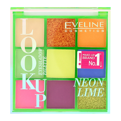 Палетка теней для век EVELINE neon lime