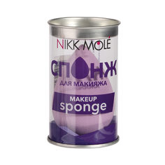 Спонж для макияжа скошенный фиолетовый Nikk Mole