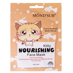 Тканевая маска для лица MondSub Deep Nourishing Cat Printed Facial Mask питательная 24 мл