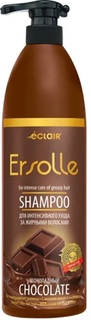 Шампунь ERSOLLE, шоколадный для интенсивного ухода за жирными волосами, 1000 мл Eclair