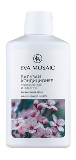 Бальзам-кондиционер Увлажнение и питание Для всех типов волос Eva Mosaic с кератином