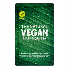 Маска для лица Shes Lab Moringa The Natural Vegan тканевая, с экстрактом моринги, 20 мл