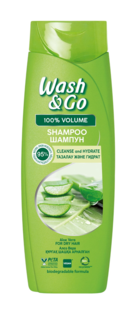 Шампунь для сухих волос wash&go с экстрактом алоэ вера 360 мл