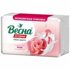 Туалетное крем-мыло Весна Роза твердое, 300 г