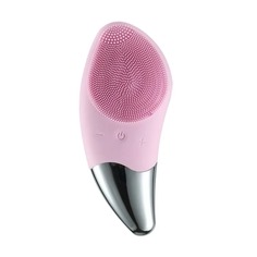 Электрическая силиконовая щетка-массажер для чистки лица Sonic Facial Brush светло-розовый No Brand