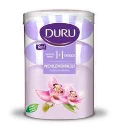 Крем-мыло Duru 1+1 увлажняющий крем и орхидея, 4х100 г