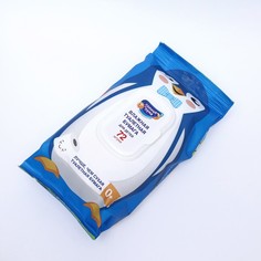 Туалетная бумага влажная Солнце и Луна для детей 72шт Aura