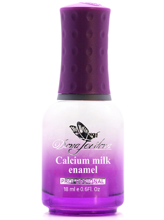 Лечебный лак Dona Jerdona против слоящихся ногтей с кальцием Calcium Milk Enamel 18 мл