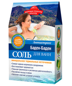 Минеральная соль для ванн Fito косметик Антистресс Мировые рецепты красоты, коробка, 500 г