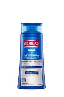 Шампунь Bioblas для мужчин, против выпадения и перхоти, с ментолом и комплексом В 19 360мл