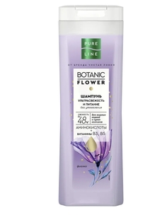 Шампунь Чистая линия Botanic flower ультрасвежесть и питание, 400 мл