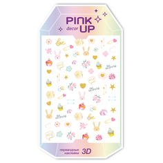 Наклейки для ногтей PINK UP Decor 3D 91