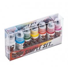 Сет красок для тату World Famous Colors Simple Set, 15 мл (7 шт)