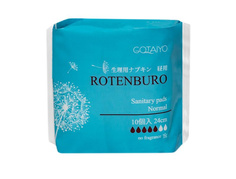 Прокладки Gotaiyo женские гигиенические Rotenburo Normal 5 капель 10 шт