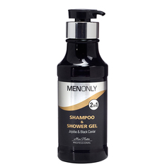 Мужской шампунь + Гель для душа Mon Platin Professional Black Caviar Natural Silk Ther 2в1