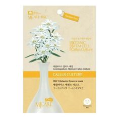Маска тканевая MIJIN с экстрактом эдельвейса MJ Care BSC Edelweiss Essence Mask, 25гх3шт.