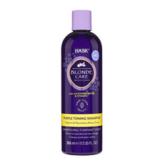Оттеночный шампунь Hask фиолетовый для светлых волос
