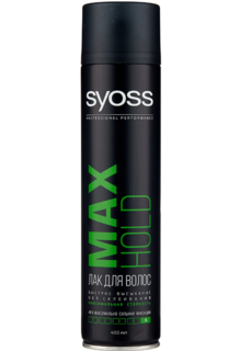 Лак Syoss Max hold для всех типов волос мегафиксация 400 мл