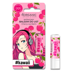 Бальзам для губ 4ORGANIC #KAWAII Вишня 5 г