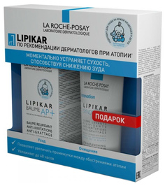 Подарочный набор La Roche Posay Lipikar Бальзам АП+ 400 мл + гель-крем Синдэт АП+ 100 мл