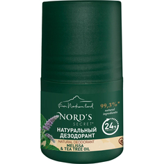 Дезодорант Nord’s Secret натуральный, с мелиссой и маслом чайного дерева, 50 мл