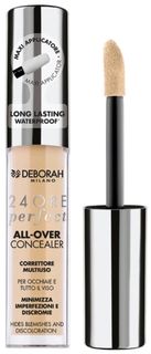 Корректор жидкий Deborah Milano 24 Ore Perfect All Over Concealer, 5.5 г, 2 шт