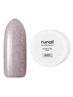 Моделирующий УФ-гель RuNail Professional с хлопьями Юки Builder Uv Gel Yuki №8557 15 г