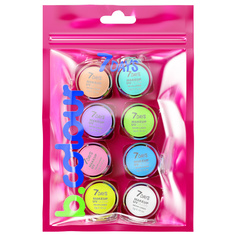 Набор графических лайнеров для макияжа 7Days B.Colour UVglow Neon Pastel №12, 8 шт