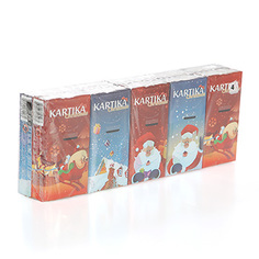 Бумажные носовые платки Kartika Christmas 9* 10 штук, Италия